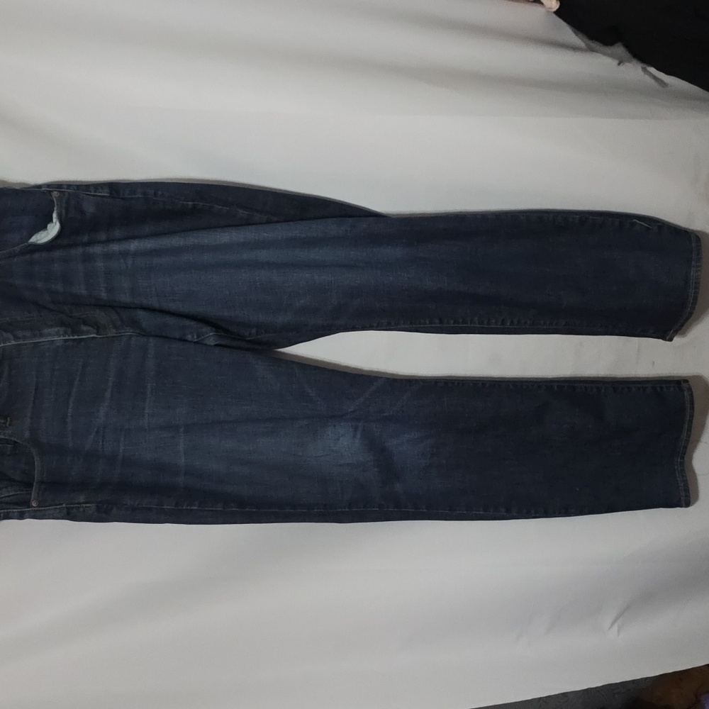 GAP For Good Men's Straight Leg Jeans Stretch MISSING BUTTON 40x34 GUC *READ*‎